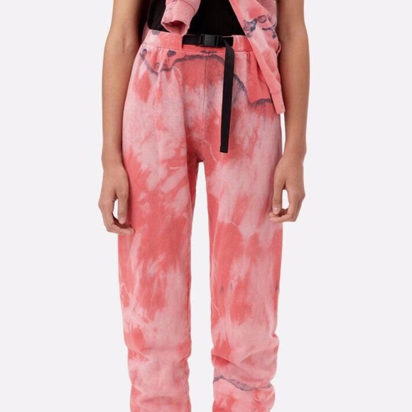 John Elliott Belted Spin Art Sweatpants - Picture 1 of 9